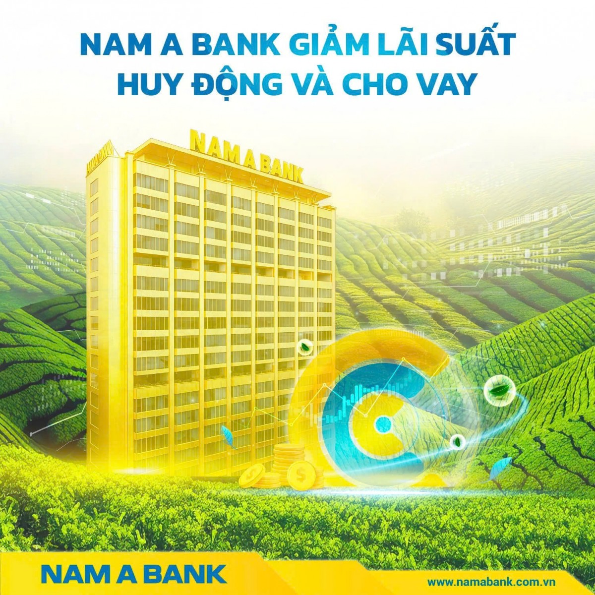 Nam A Bank giảm lãi suất cho vay lên đến 3% Nam A Bank giảm lãi suất cho vay lên đến 3%