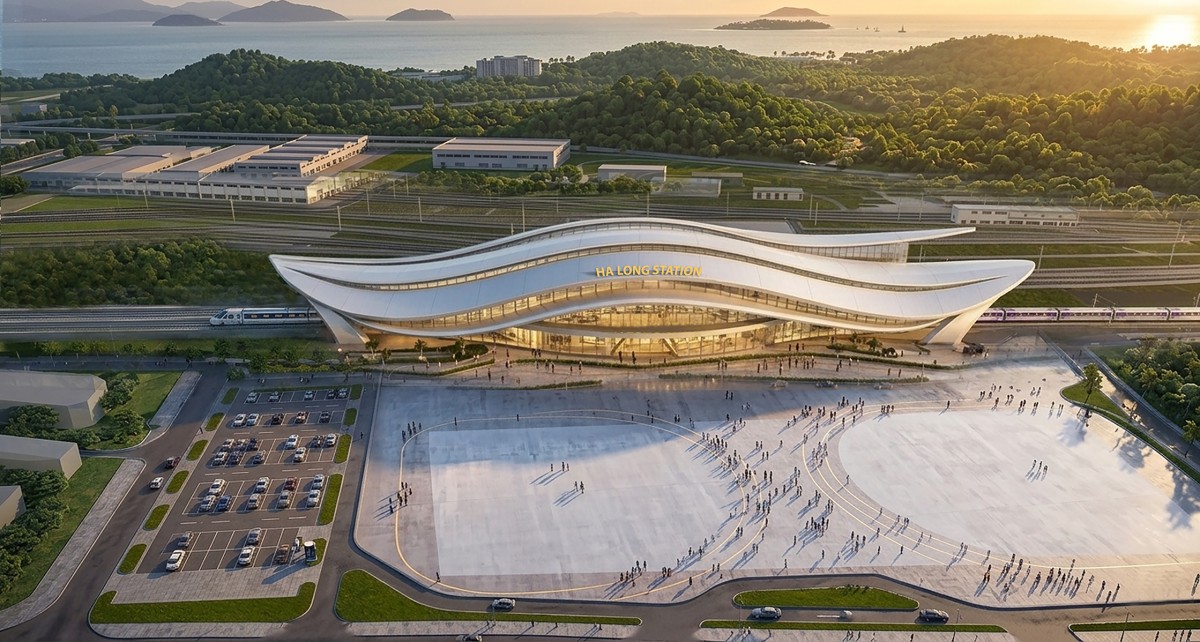 Phối cảnh ga Hạ Long. Ảnh: Vingroup.