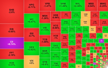 VIC 'cân' thị trường, CII tiếp tục được mua mạnh