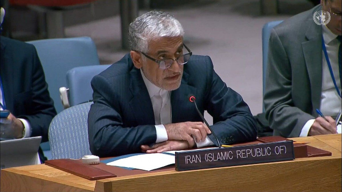 Đại sứ Iran tại Liên Hợp Quốc Saeid Iravani. Ảnh: X/@Iran_UN