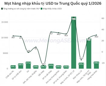 Xuất nhập khẩu Việt Nam - Trung Quốc tăng hơn 30% trong quý 1/2026