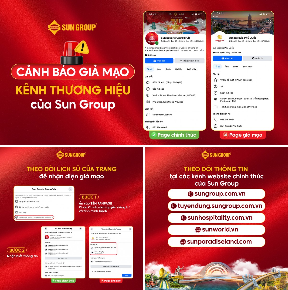 Sun Group cảnh báo giả mạo kênh du lịch, nghỉ dưỡng, tuyển dụng