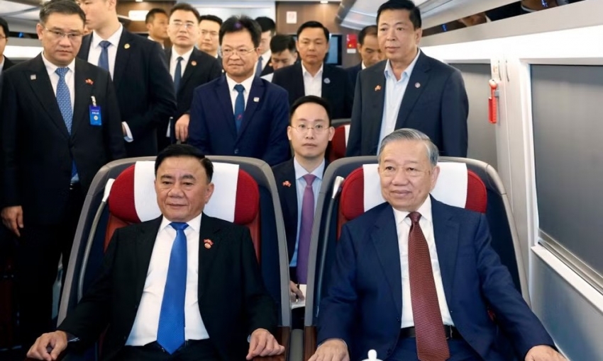 Tổng Bí thư, Chủ tịch nước Tô Lâm thăm Nam Ninh bằng tàu cao tốc