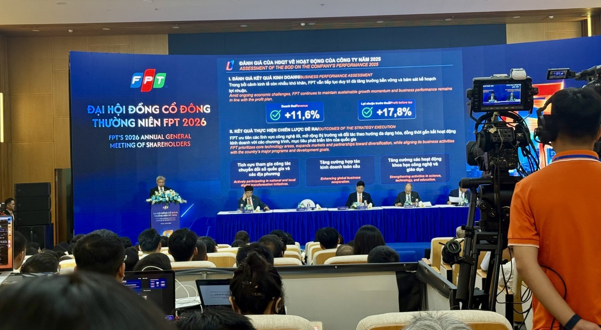 ĐHĐCĐ FPT năm 2026: Hơn 2.700 cổ đông tham dự