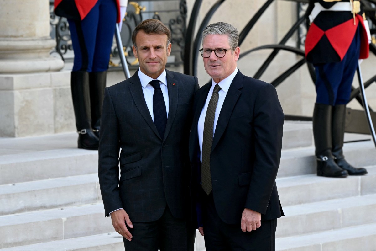 Tổng thống Pháp Emmanuel Macron và Thủ tướng Anh Keir Starmer. Ảnh: Điện Élysée