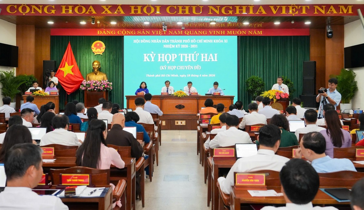 HĐND TP.Hồ Chí Minh khóa XI, nhiệm kỳ 2026 – 2031 tổ chức Kỳ họp thứ hai,