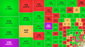 VN-Index tăng 20 điểm, VHM lập đỉnh mới sau tin nâng kế hoạch lợi nhuận