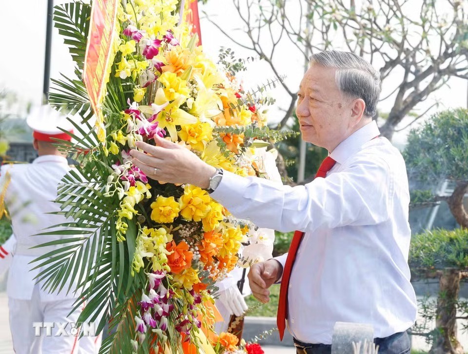 Tổng Bí thư, Chủ tịch nước dự Lễ kỷ niệm 120 năm Ngày sinh Tổng Bí thư Hà Huy Tập