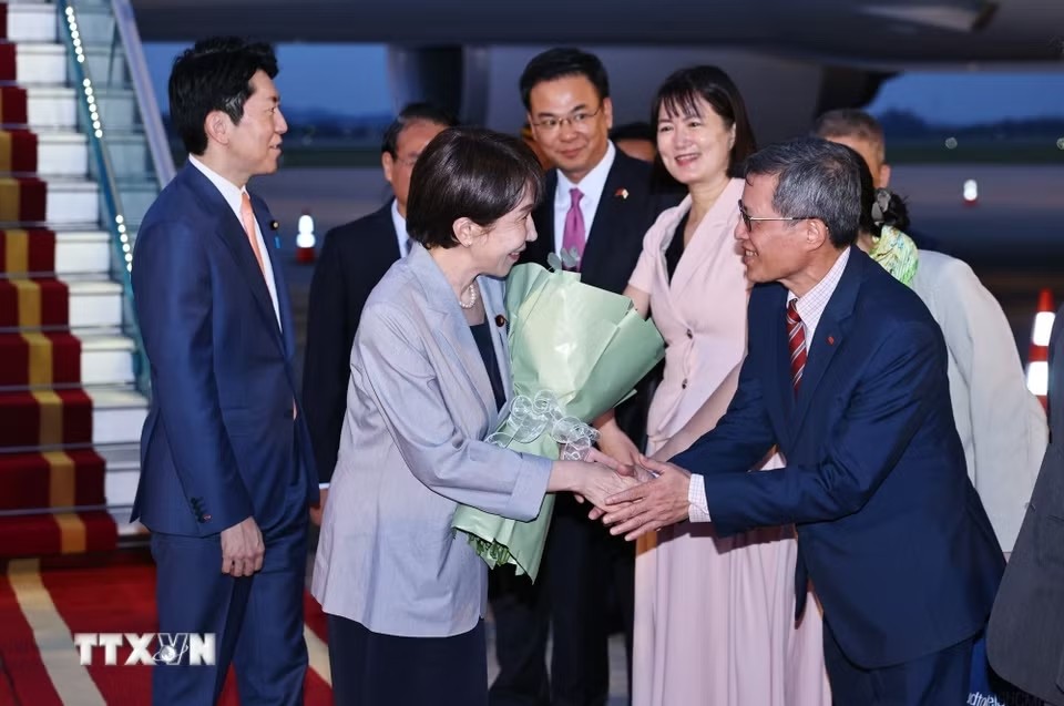Thủ tướng Nhật Bản Takaichi Sanae bắt đầu thăm chính thức Việt Nam