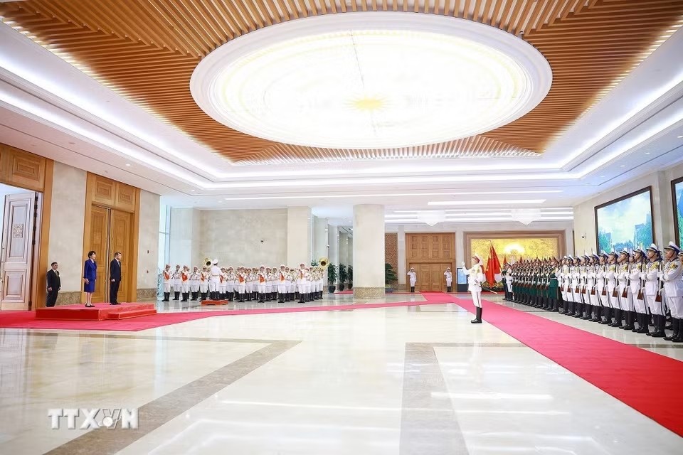 Lễ đón Thủ tướng Takaichi Sanae thăm chính thức Việt Nam.
