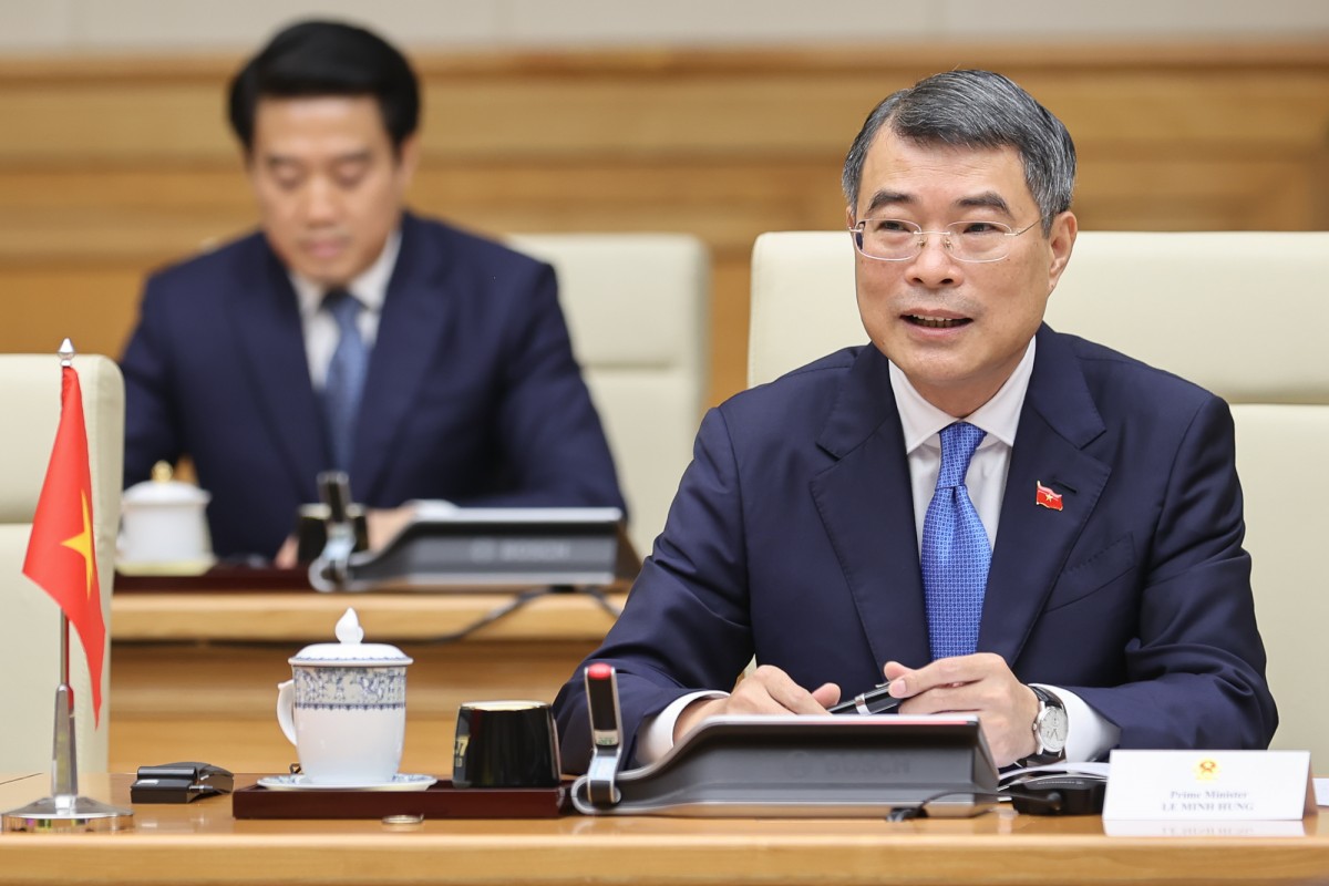 Thủ tướng Lê Minh Hưng khẳng định Việt Nam luôn coi Nhật Bản là một trong những đối tác chiến lược quan trọng hàng đầu, người bạn chân thành, tin cậy - Ảnh: VGP