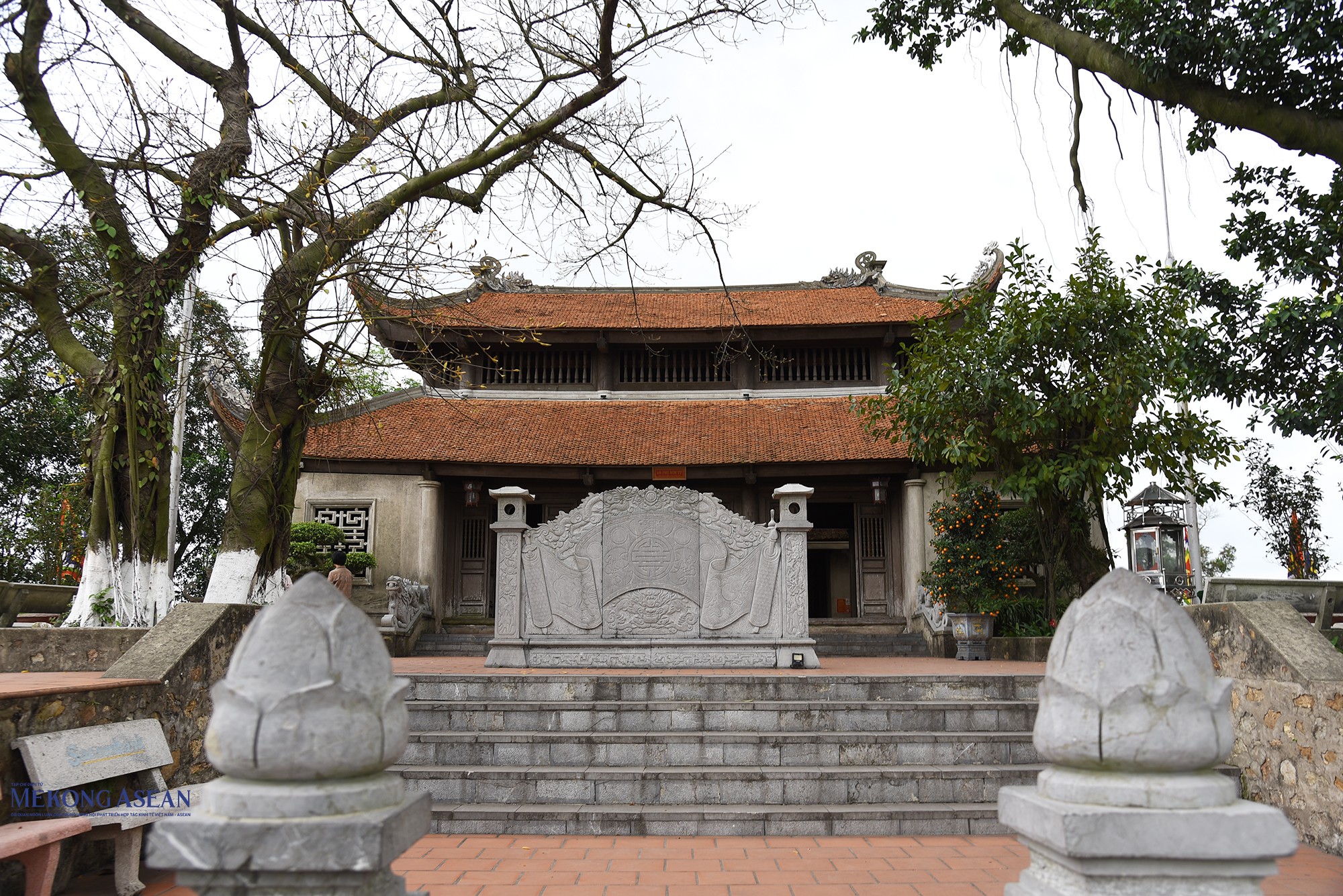 Đền Cao An Phụ (tên chữ là An Phụ Sơn từ) tọa lạc trên đỉnh non thiêng cao nhất của dãy núi An Phụ. Ảnh: Mekong ASEAN.