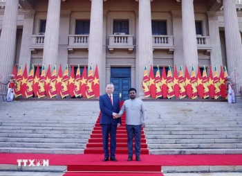 Sri Lanka bắn 21 loạt đại bác chào mừng Tổng Bí thư, Chủ tịch nước Tô Lâm