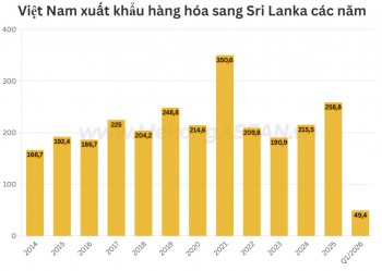 Dệt may là mặt hàng Việt Nam xuất khẩu nhiều nhất sang Sri Lanka