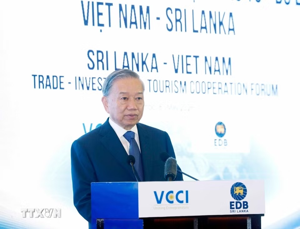 Tổng Bí thư, Chủ tịch nước Tô Lâm dự Diễn đàn Hợp tác Thương mại, Đầu tư và Du lịch Việt Nam-Sri Lanka