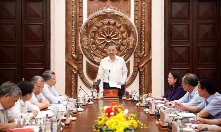 Tổng Bí thư, Chủ tịch nước Tô Lâm làm việc với Văn phòng Chủ tịch nước