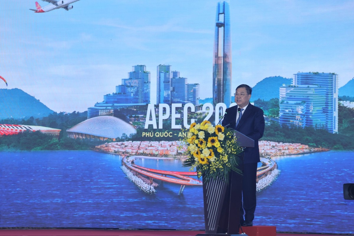 Phó Thủ tướng Thường trực Phạm Gia Túc phát biể tại hội nghị. Ảnh: VGP.