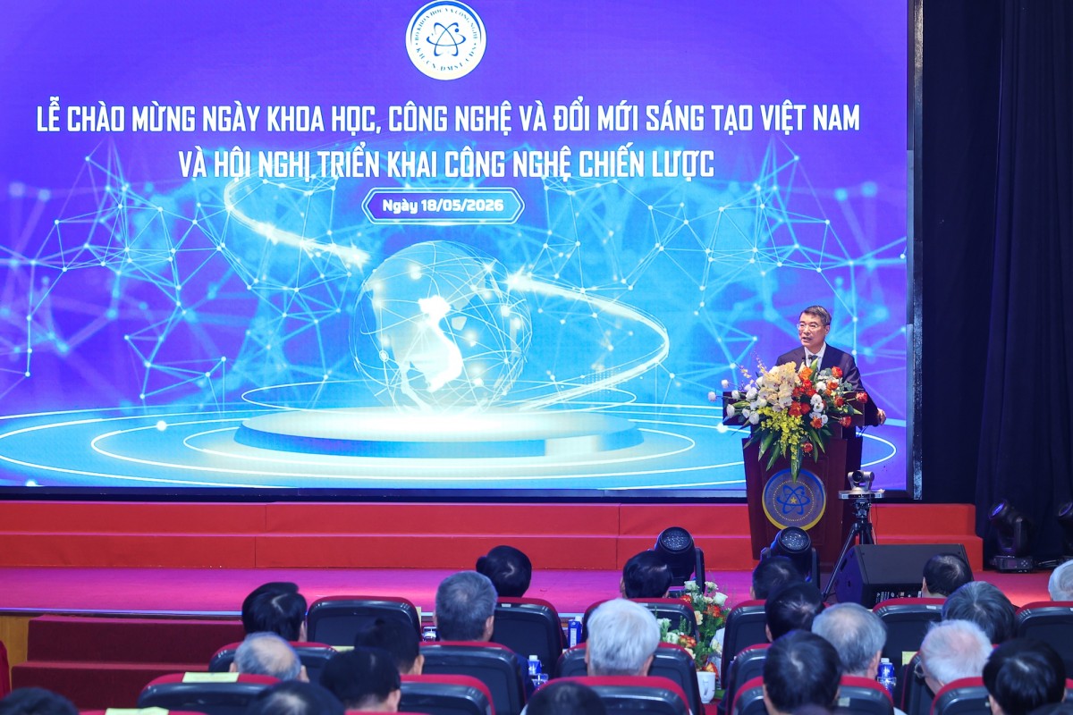 Thủ tướng Lê Minh Hưng đến dự Lễ chào mừng Ngày Khoa học, Công nghệ và Đổi mới sáng tạo Việt Nam và Hội nghị triển khai công nghệ chiến lược - Ảnh: VGP