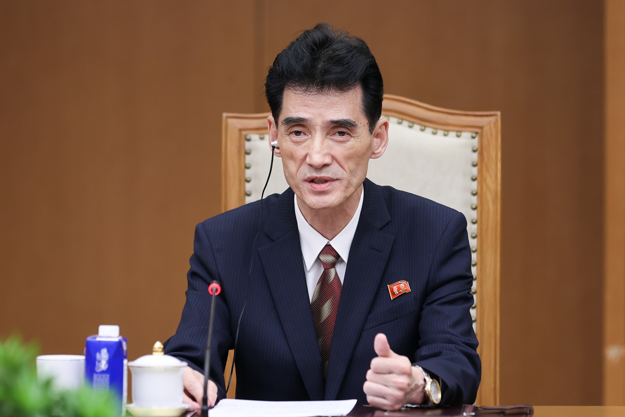 Thủ tướng Lê Minh Hưng tiếp Đại sứ Triều Tiên tại Việt Nam
