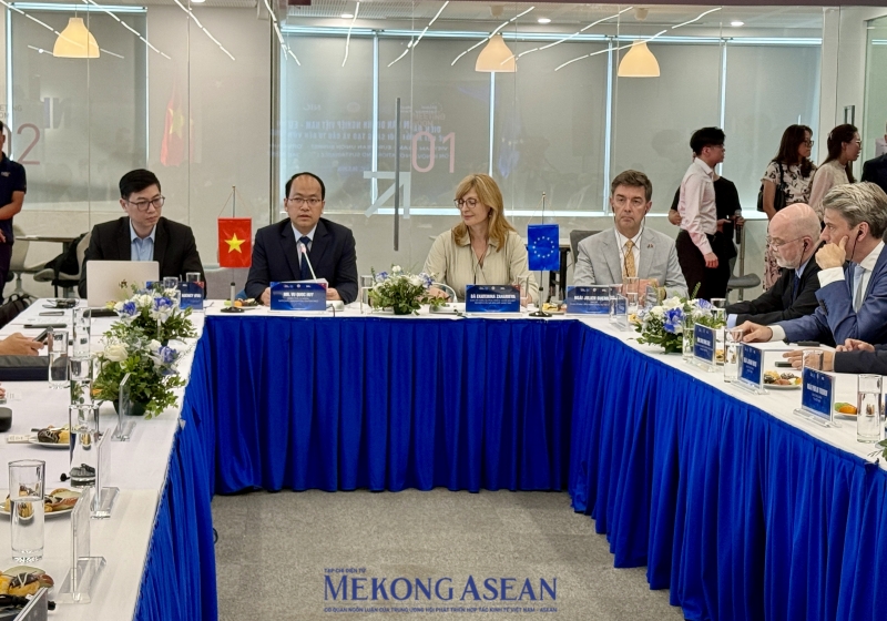 Diễn đàn Doanh nghiệp Việt Nam – EU về đổi mới sáng tạo và đầu tư bền vững. Ảnh: Hà Anh/Mekong ASEAN.