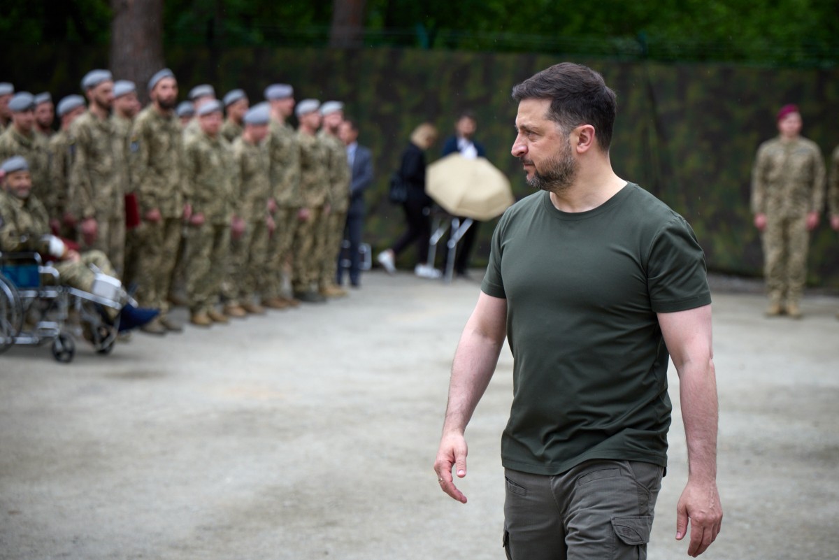 Tổng thống Ukraine Volodymyr Zelensky. Ảnh: X/@ZelenskyyUa