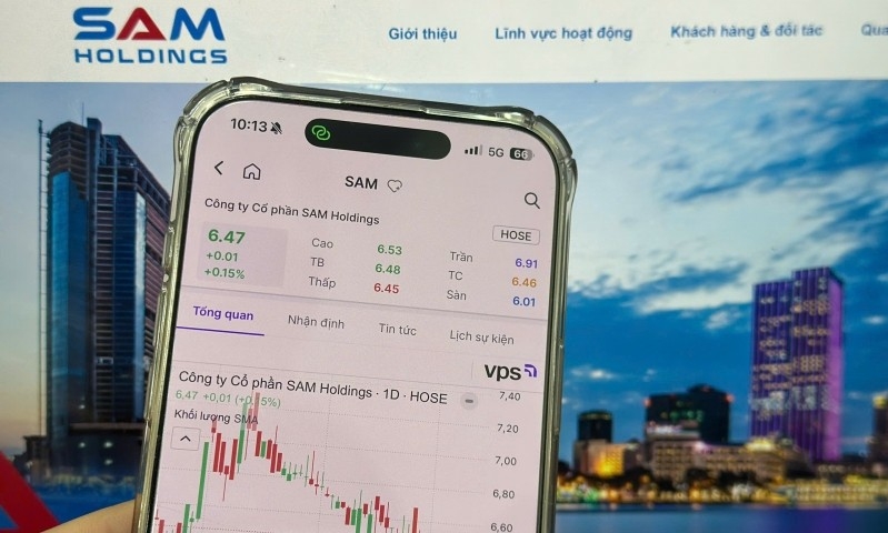 Sam Holdings chốt quyền trả cổ tức bằng cổ phiếu