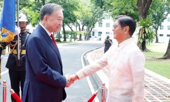 Philippines bắn 21 loạt đại bác chào đón Tổng Bí thư, Chủ tịch nước Tô Lâm