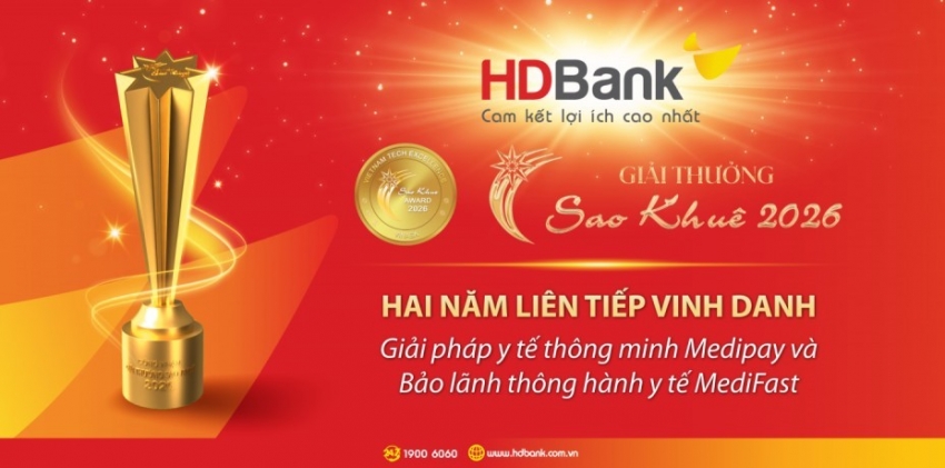 HDBank ghi dấu ấn tại Sao Khuê 2026 với bộ đôi giải pháp y tế số MediPay – MediFast