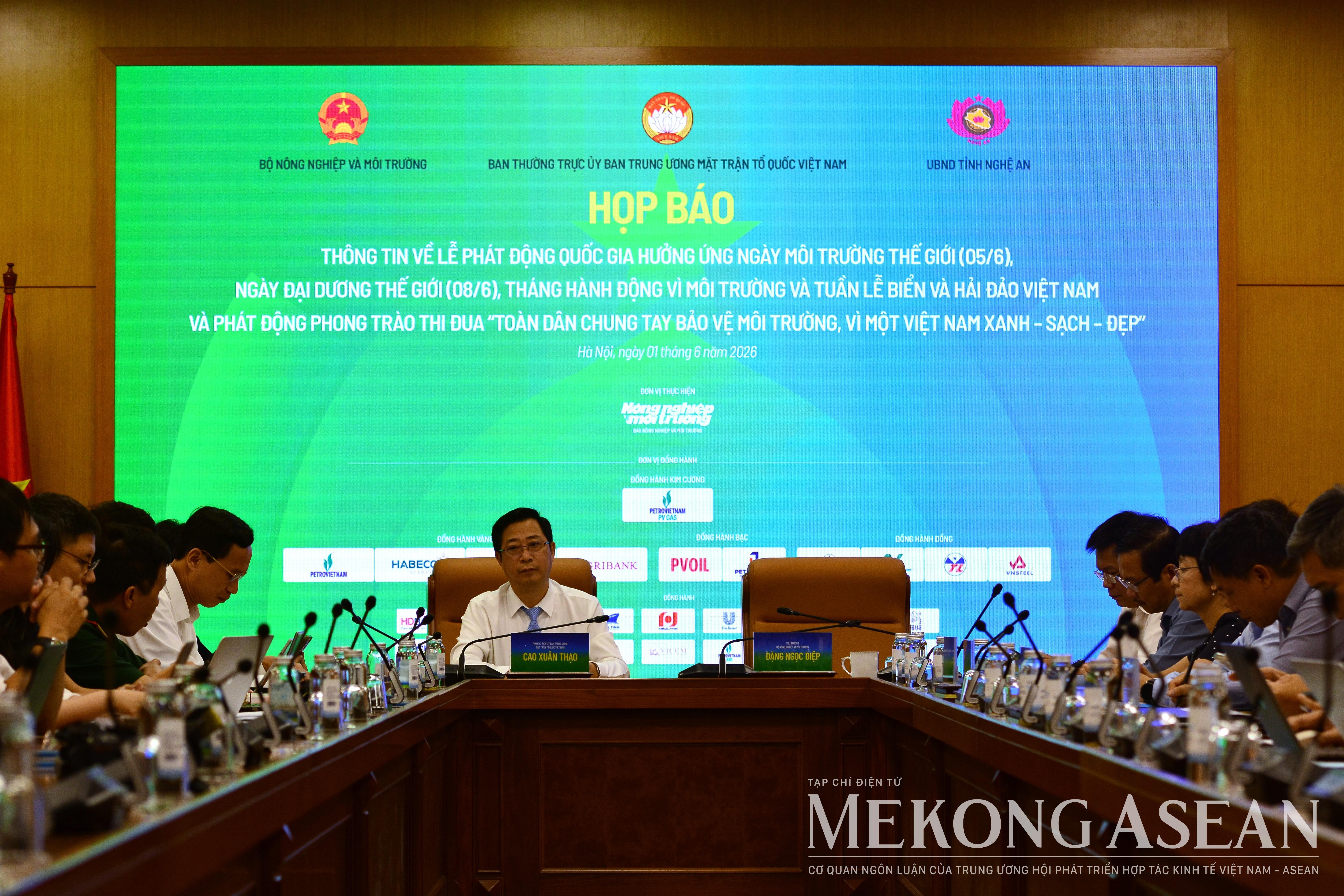 Nghệ An đăng cai chuỗi sự kiện môi trường quy mô quốc gia năm 2026