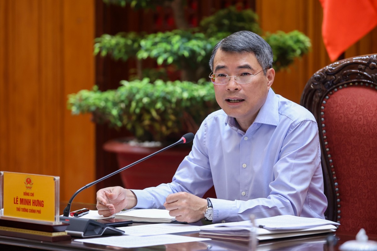 Thủ tướng yêu cầu tạo cơ chế đột phá để nhanh chóng có một số sản phẩm chủ chốt của Trung tâm tài chính quốc tế - Ảnh: VGP