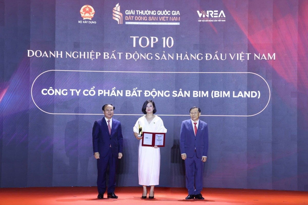 BIM Land lọt Top 10 doanh nghiệp bất động sản hàng đầu Việt Nam