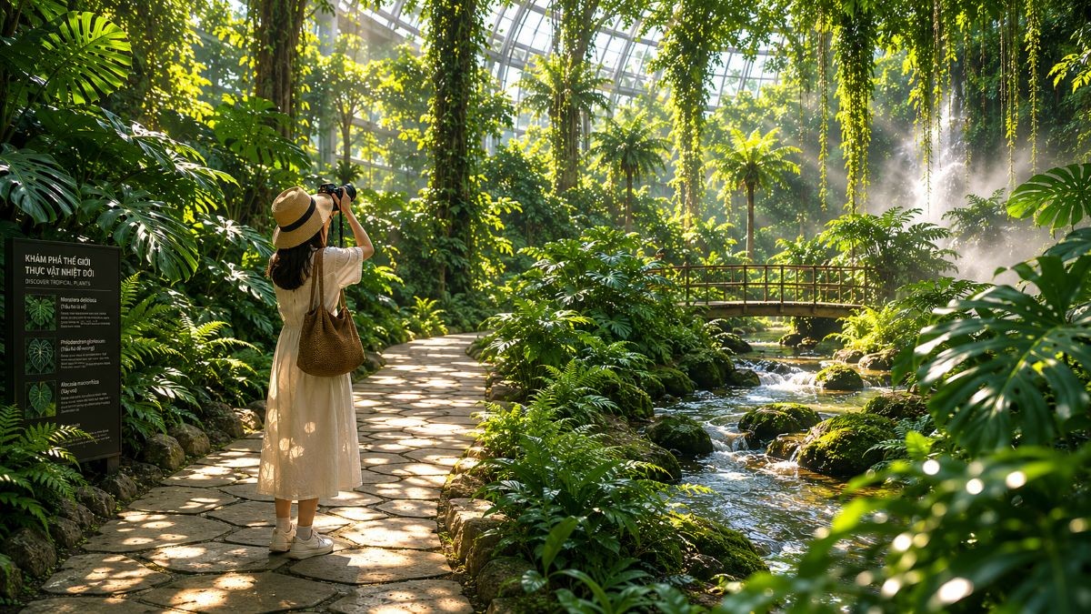 Cách Vinhomes tạo ra 'mùa xuân vĩnh cửu' với vườn hoa nhà kính tại Sài Gòn Park