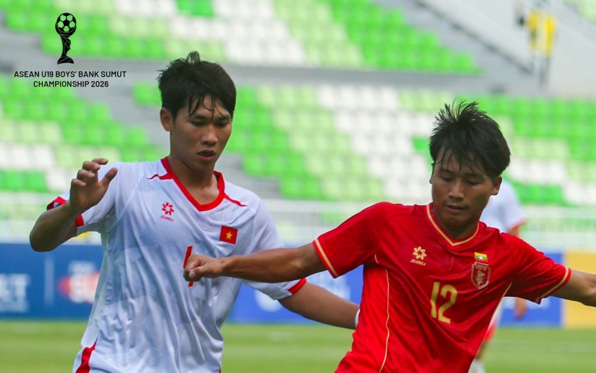 Thắng đậm Myanmar, U19 Việt Nam xây chắc ngôi đầu bảng