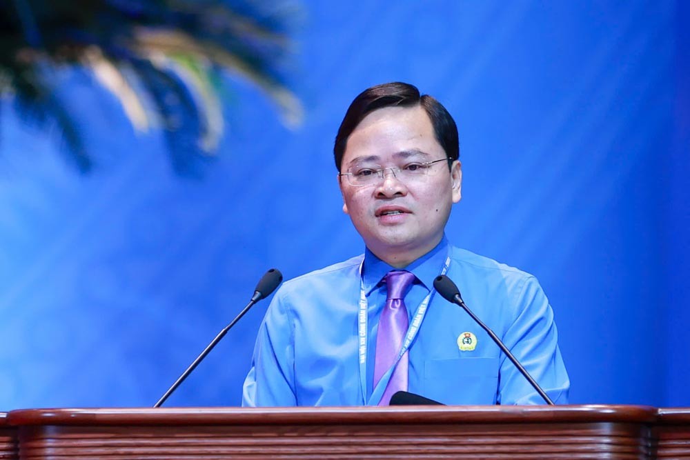 Ông Nguyễn Anh Tuấn tái đắc cử Chủ tịch Tổng Liên đoàn Lao động Việt Nam