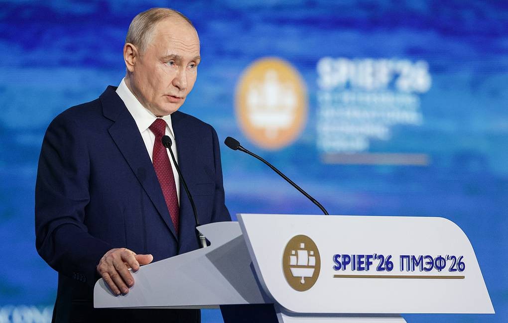 Tổng thống Nga Vladimir Putin tại SPIEF 2026. Ảnh: TASS
