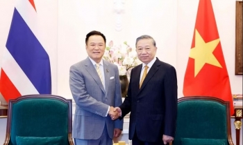 Tổng Bí thư, Chủ tịch nước tiếp Thủ tướng Thái Lan Anutin Charnvirakul