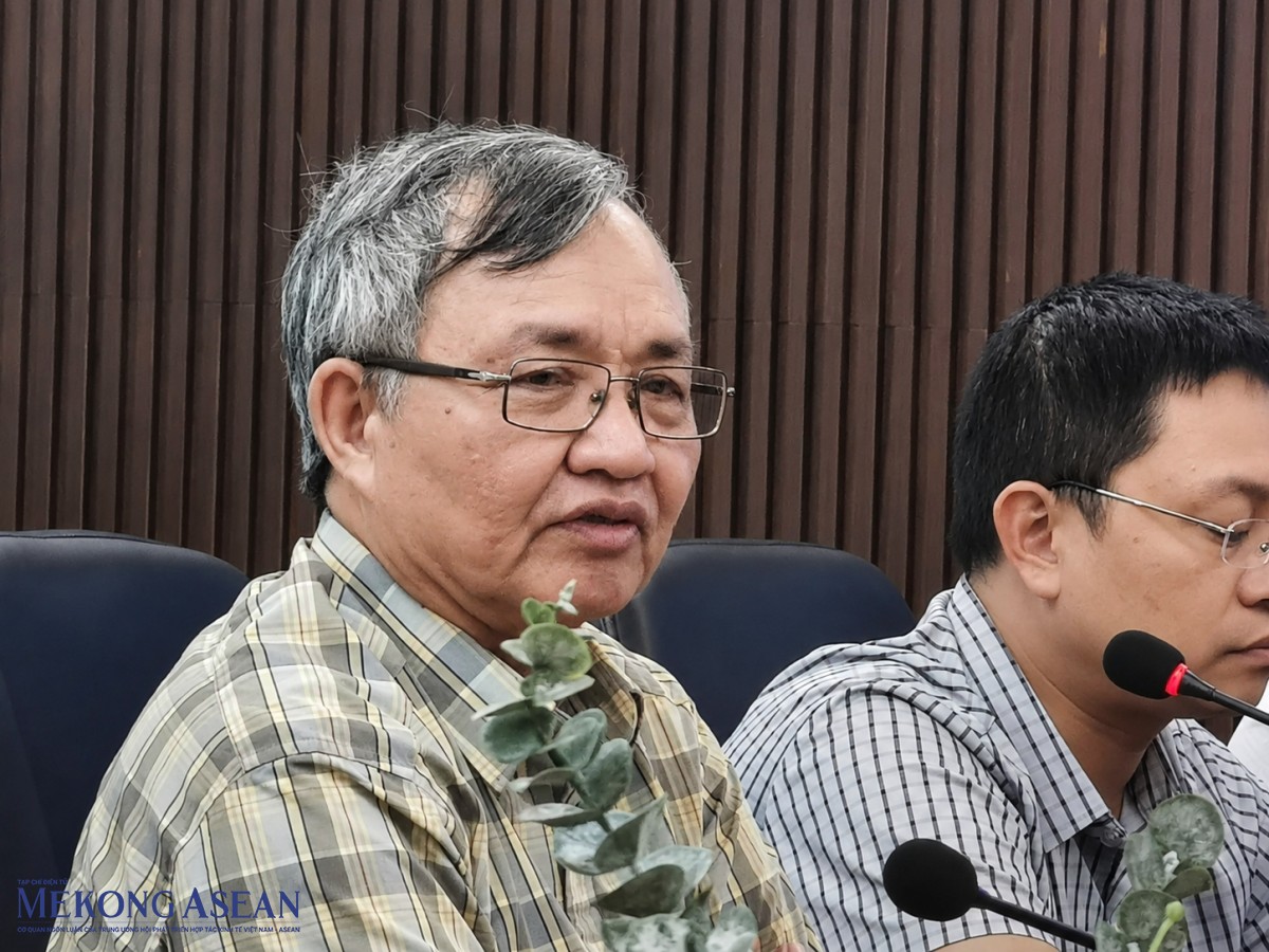Ông Lê Chí Dũng, chuyên gia pháp quy hạt nhân, nguyên Phó Cục trưởng Cục An toàn bức xạ hạt nhân. Ảnh: Ngọc Linh