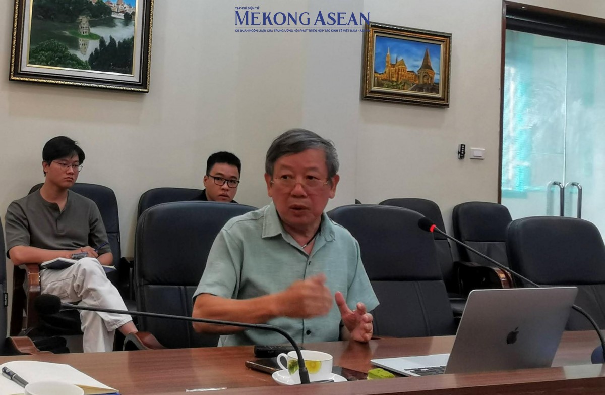 TS. Đặng Thanh Lương, Trưởng ngành Vật lý y khoa, Phó trưởng khoa Y Trường đại học Nguyễn Tất Thành, nguyên Phó Cục trưởng Cục an toàn bức xạ hạt nhân. Ảnh: Ngọc Linh
