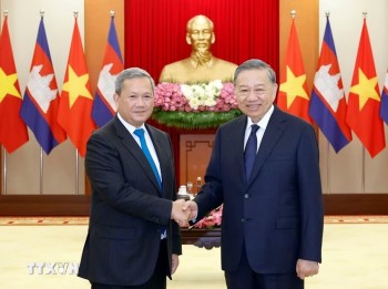 Tổng Bí thư, Chủ tịch nước tiếp Thủ tướng Campuchia Hun Manet