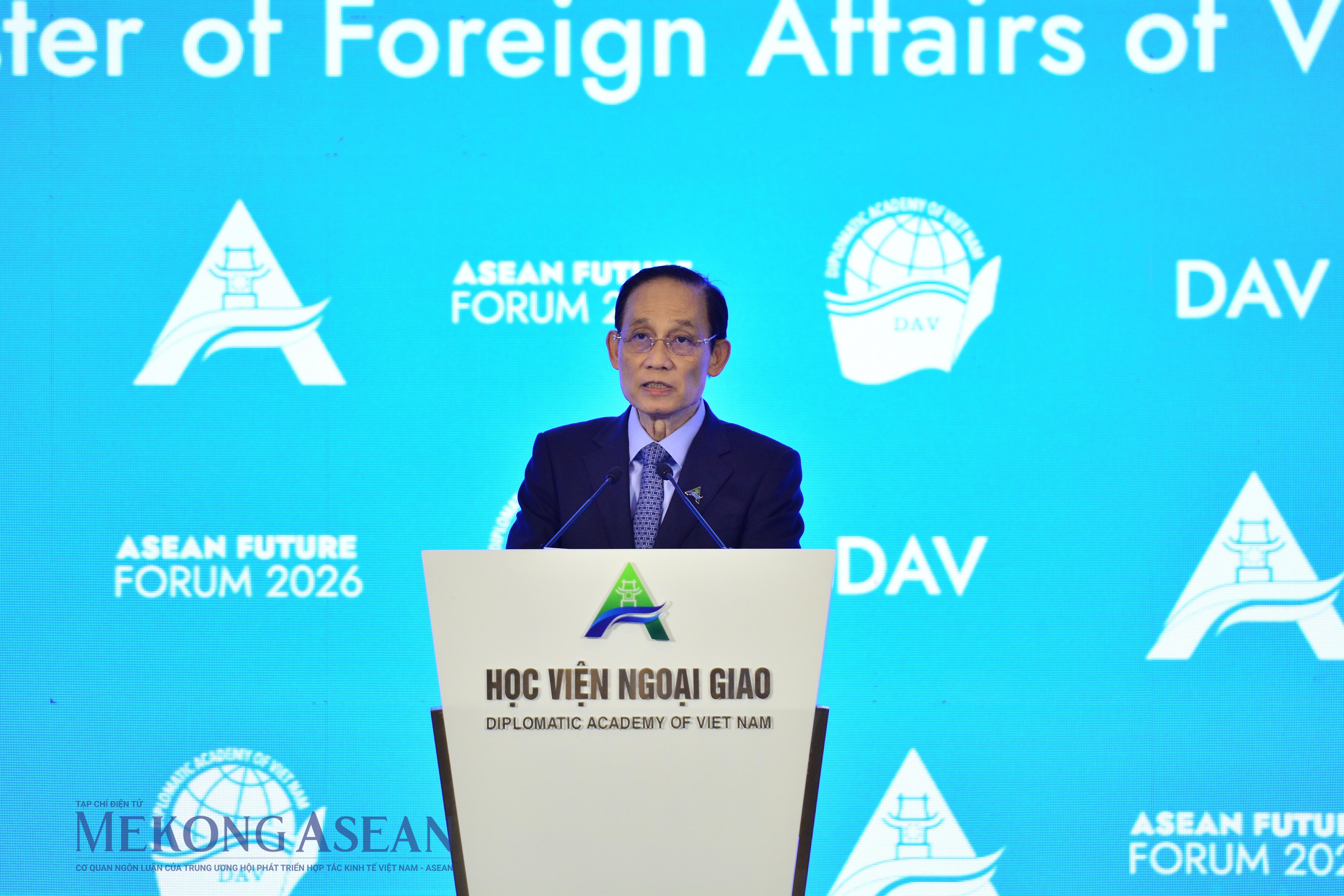 Bộ trưởng Bộ Ngoại giao Lê Hoài Trung. Ảnh: Lê Hồng Nhung - Mekong ASEAN
