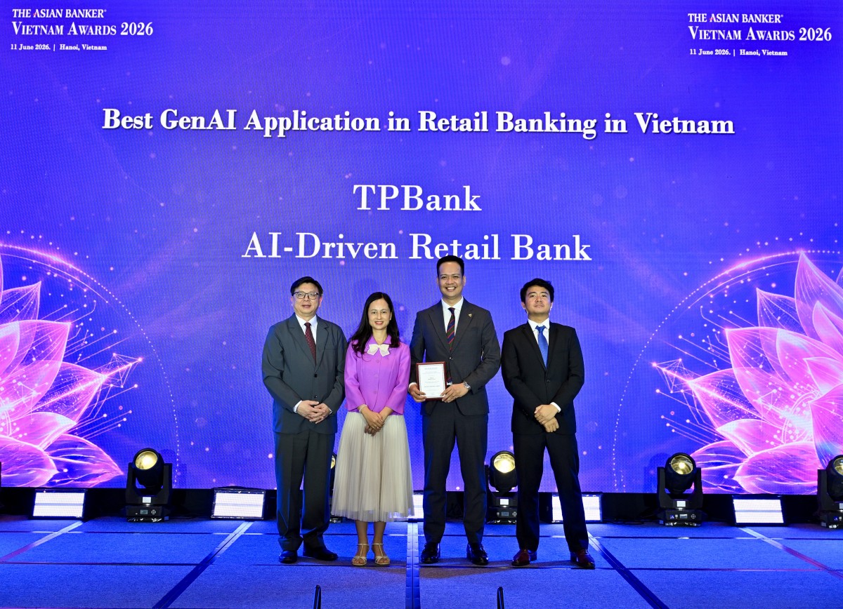 TPBank thắng lớn tại The Asian Banker với 3 giải thưởng công nghệ