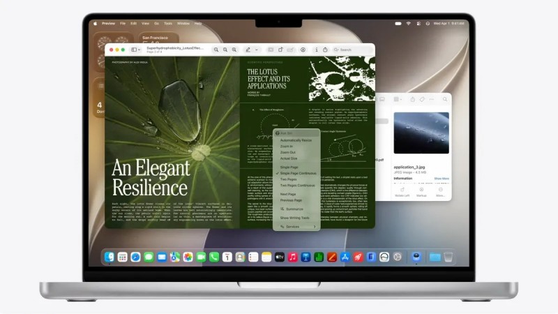Giao diện macOS 27 được tinh chỉnh theo hướng liền mạch. Ảnh: Apple