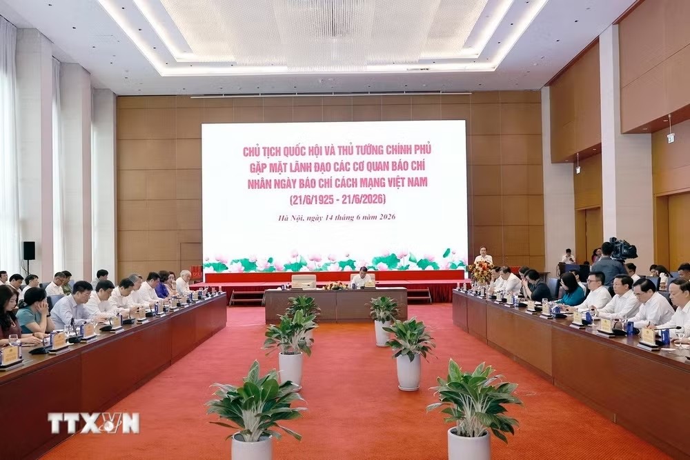 Toàn cảnh buổi gặp. Ảnh: TTXVN.