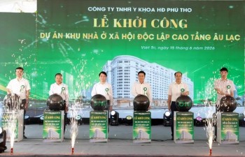 Phú Thọ khởi công dự án nhà ở xã hội 456 căn hộ tại phường Việt Trì