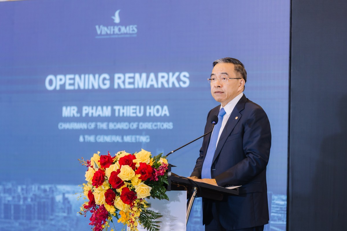 Chủ tịch HĐQT Vinhomes Phạm Thiếu Hoa. Ảnh: Vinhomes.