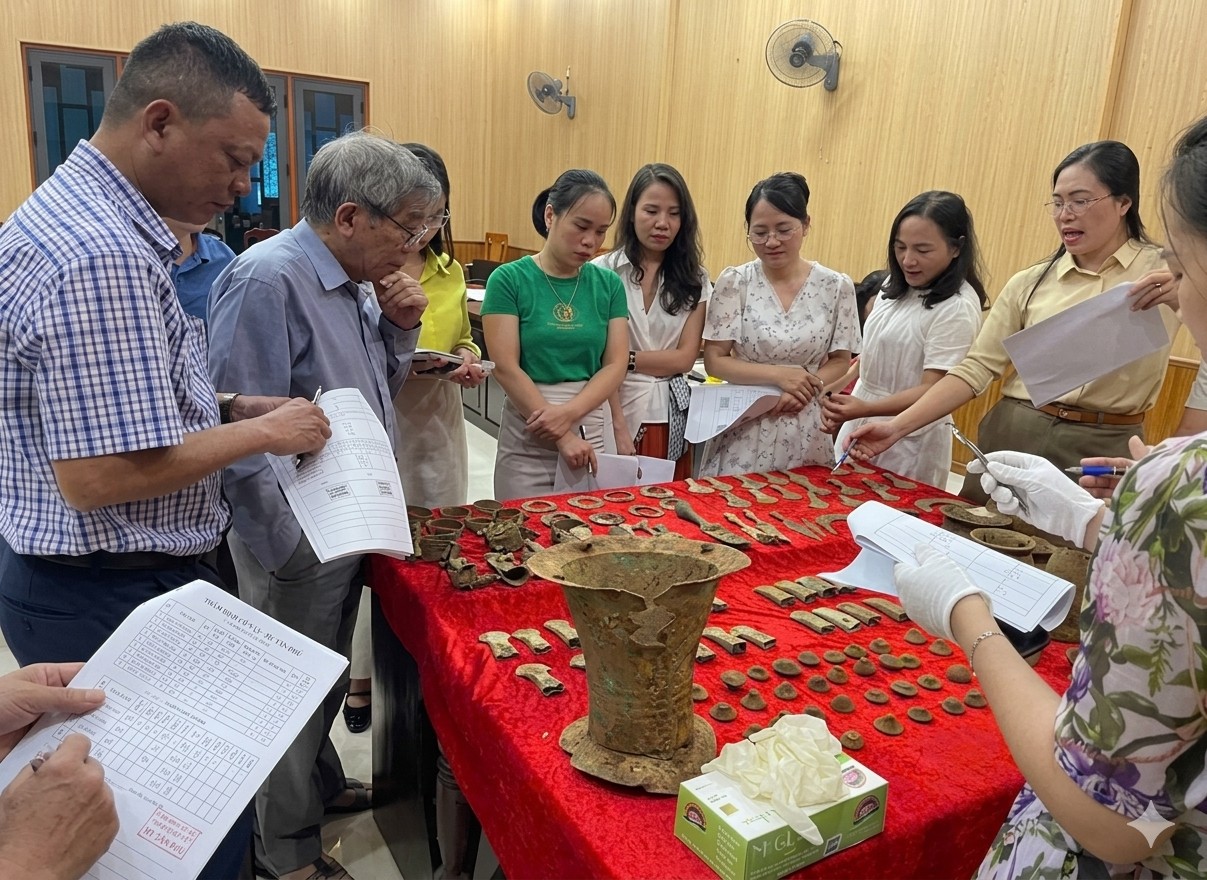 Phát hiện hơn 125 hiện vật thuộc nền văn hóa Đông Sơn tại Nghệ An