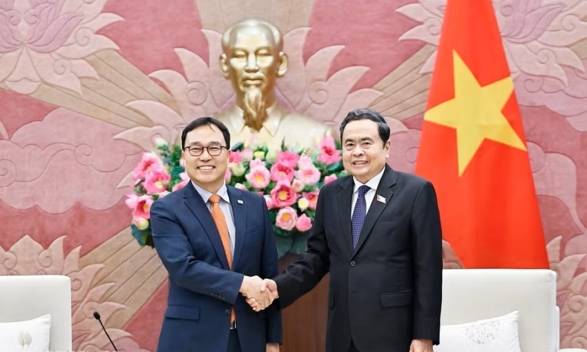 Chủ tịch Quốc hội Trần Thanh Mẫn tiếp Đại sứ Hàn Quốc