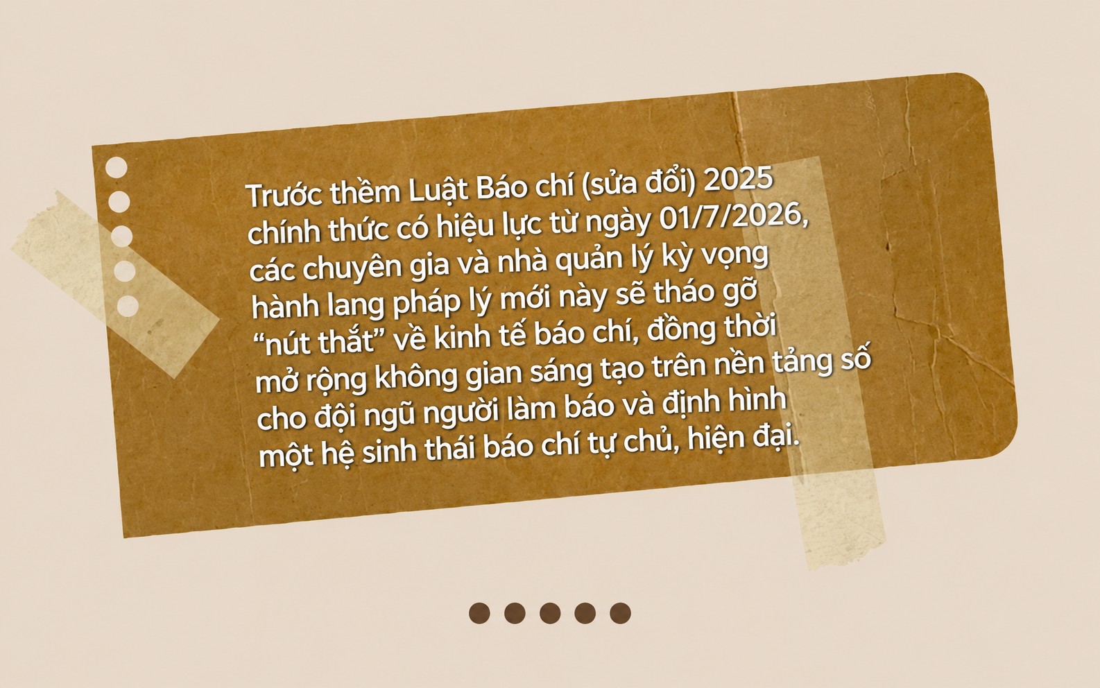 Luật Báo chí (sửa đổi): Bước ngoặt thể chế hướng tới nền kinh tế báo chí tự chủ và sáng tạo