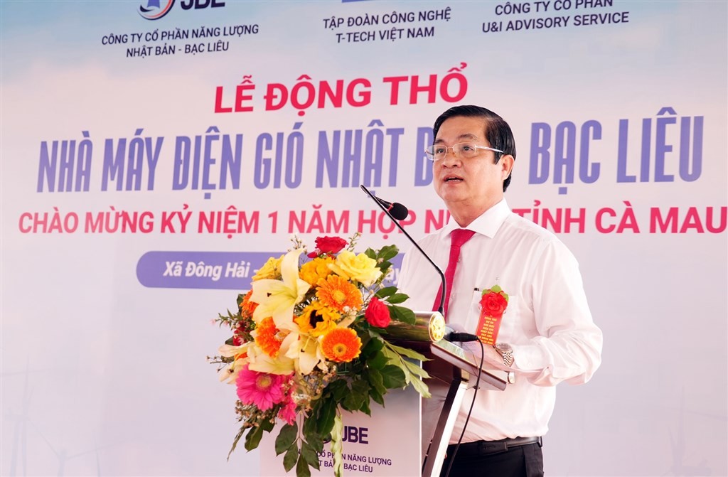 Động thổ Dự án Nhà máy điện gió Nhật Bản - Bạc Liêu gần 2.500 tỷ đồng