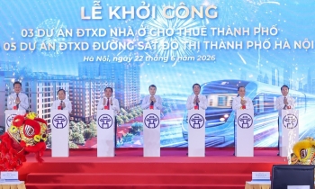 Hà Nội khởi công 5 tuyến đường sắt, 3 dự án nhà ở cho thuê